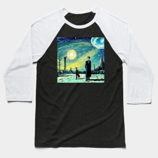 Doctor in Van Gogh Starry Night Scenery Baseball T-Shirt